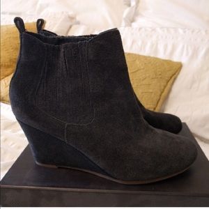 Dolce Vita Dark Grey Wedge Booties