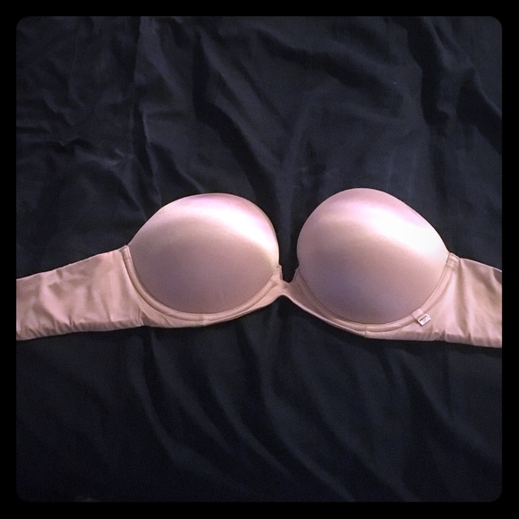 Strapless nude Victoria Secret bra!