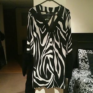 Black and white dress