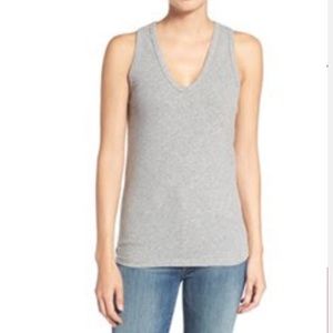 James Perse Skinny Brushed Jersey Racerback Tank
