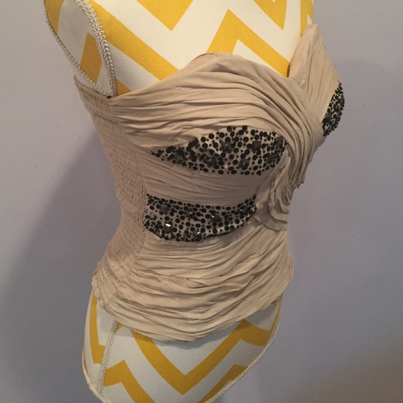 Bebe Beaded Bustier - Picture 3 of 4