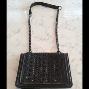 Zara genuine leather shoulder chain strap bag