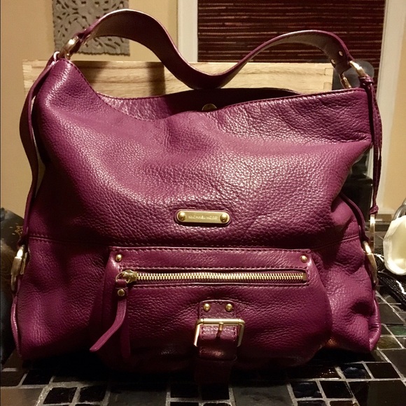 Michael Kors Austin Hobo Purse Purple 💜 EUC NWOT