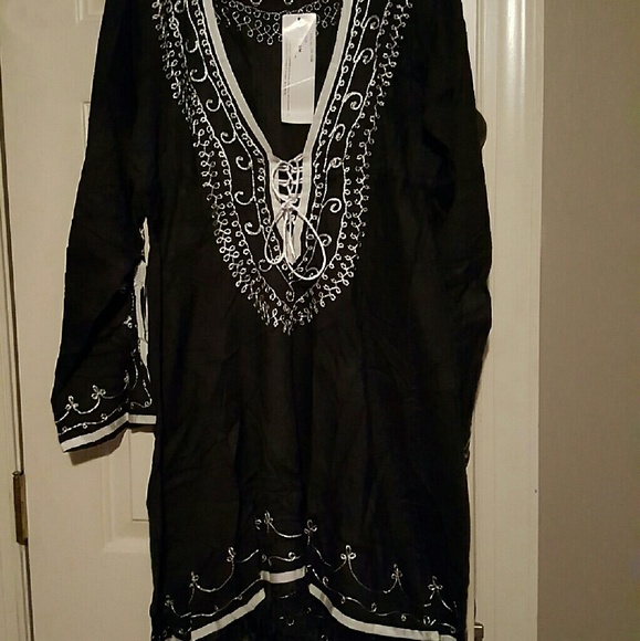 Embroidery shirt dress all sizes