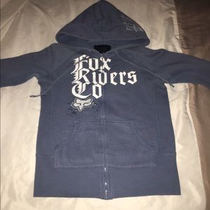 Blue fox rider hoodie
