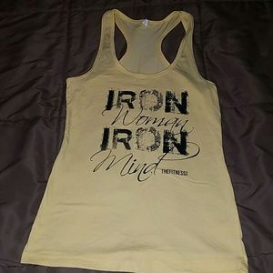 The Fitness Tee Co. Racerback Tank Size Large