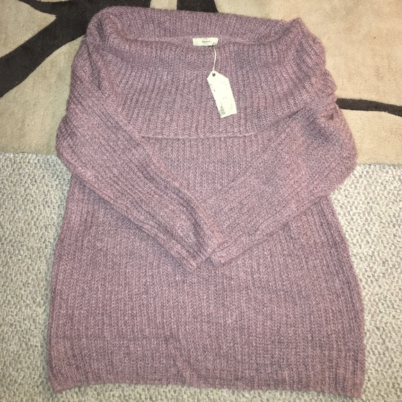 Fold Over Tunic Top- ROSE - Picture 4 of 4