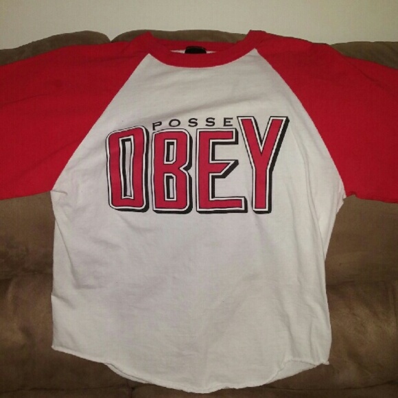 FINAL SALE! 1 more week - Obey baseball tshirt