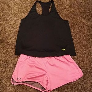 Under Armour lot. Women's xl tank and xl shorts.
