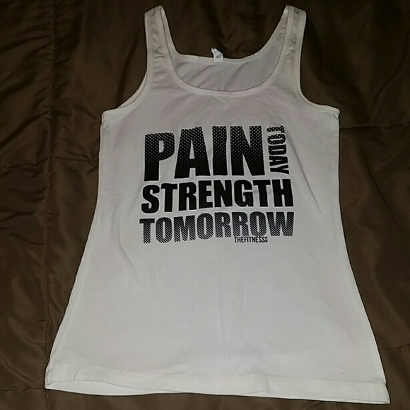 The Fitness Tee Co. Scoop Neck Tank Size Large