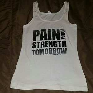 The Fitness Tee Co. Scoop Neck Tank Size Large