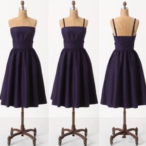 Anthropologie Button Belt Dress