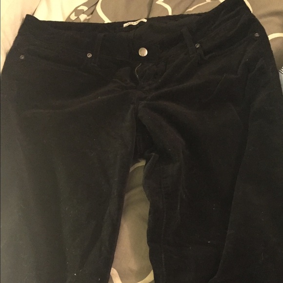 Gap Black velvet skinny jean