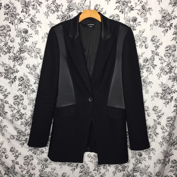 BEBE- Black Equestrian Style Blazer