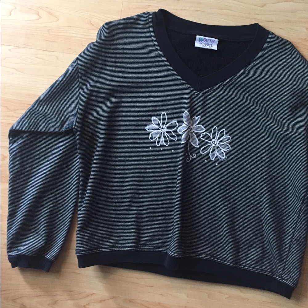 Oversized Cropped VINTAGE sweatshirt