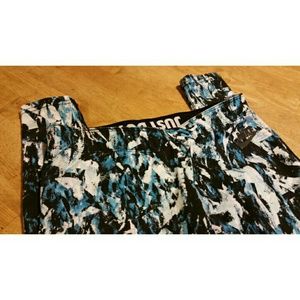 Nike Womens Blue/Black/White Leggings XS