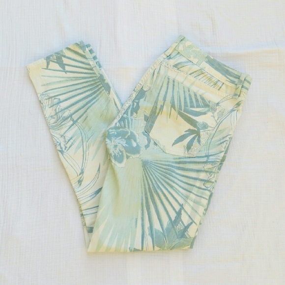 Gap printed skinny ankle jeans