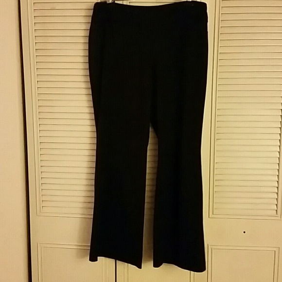 7th Avenue XL Black Knit Dress Pants, Gently Worn