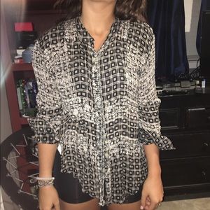 Free People Patterned Button Down S