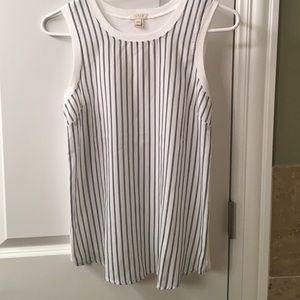 Black pin striped tank from J. crew.