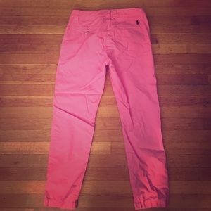 Pink Ralph Lauren sporting capris