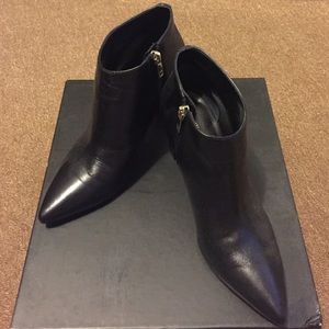 ivanka trump blocked heel leather bootie