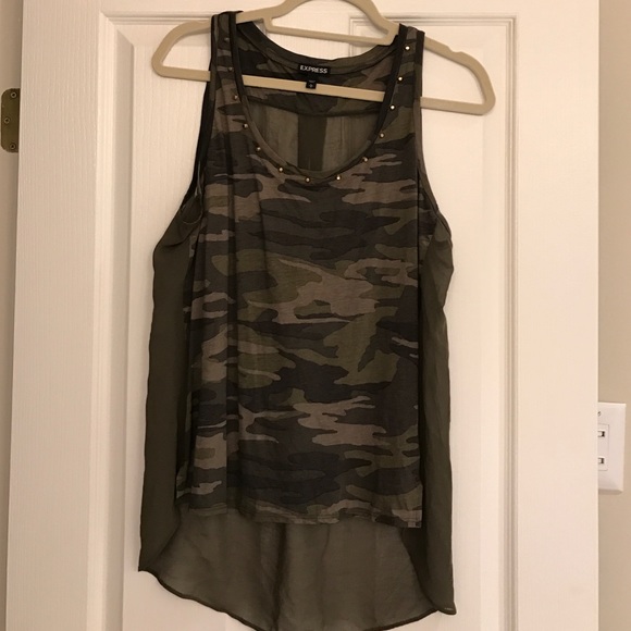 Camo sheer tank