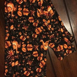 Lularoe Thanksgiving Turkey Leggings OS