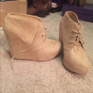 Rue 21 wedge booties