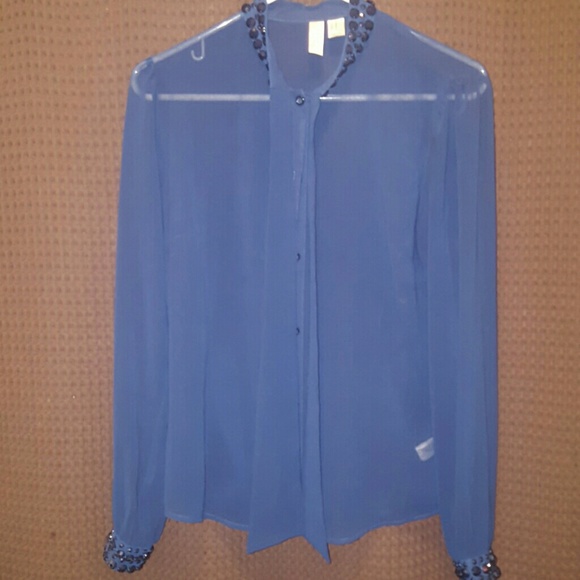 SHEER BLUE SHIRT