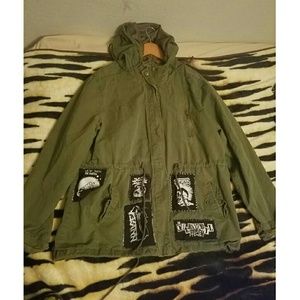 Military green jacket