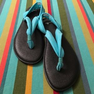 Sanuk Women's Yoga Triangle Sandals - Turquoise