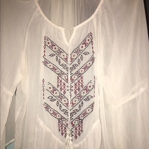 sheer fancy blouse