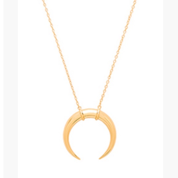 Gorjana Cayne Crescent Pendant Necklace