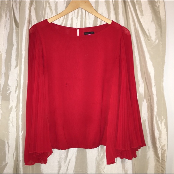 Vince Camuto Flared Pleated Sleeve