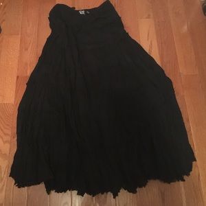 Black peasant skirt