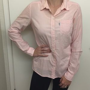 Long sleeve button down.