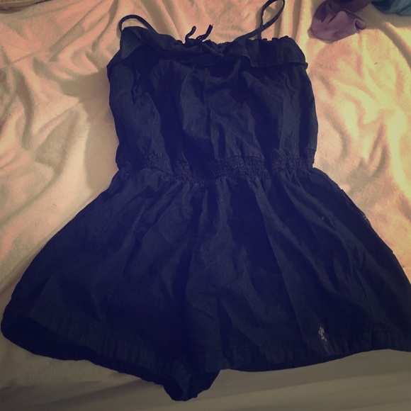 Blue jean romper