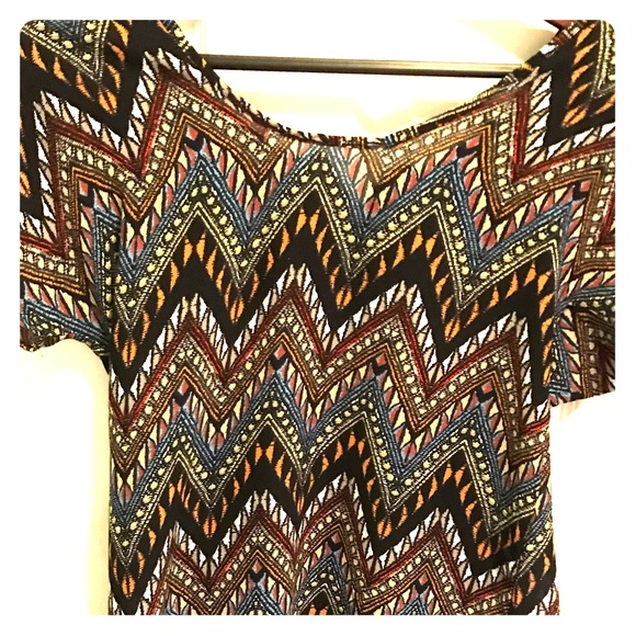 Fun & Flirt Blue Multicolored Top size XS