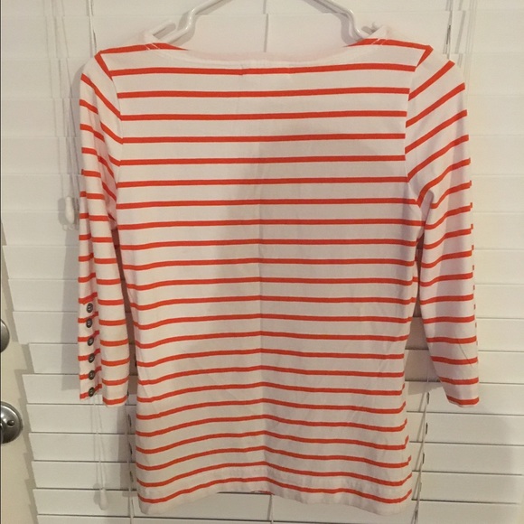 Orange stripe stretch top! - Picture 3 of 4