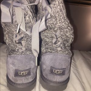 Ugg Australia grey knit boots