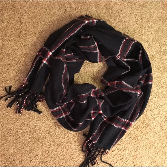 Black red and white scarf