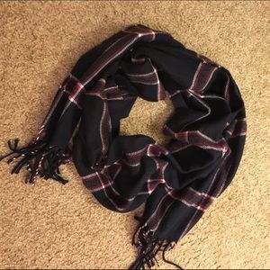 Black red and white scarf