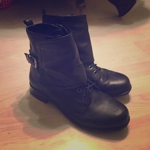 Jessica Simpson combat/ankle boot