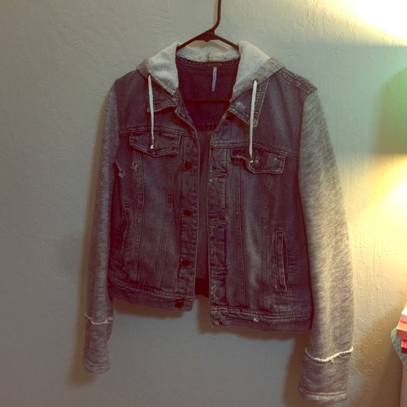 Free People denim/sweater jacket