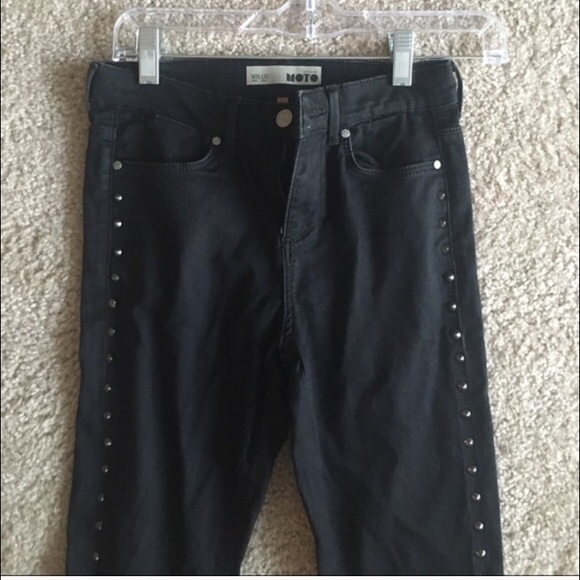 Topshop black jeans with studs