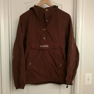 Brown Columbia Windbreaker