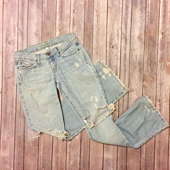 Abercrombie Wide Leg Ripped Jeans 00S