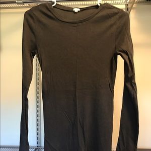 Black long-sleeve t-shirt