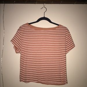 BDG striped, slightly cropped tee